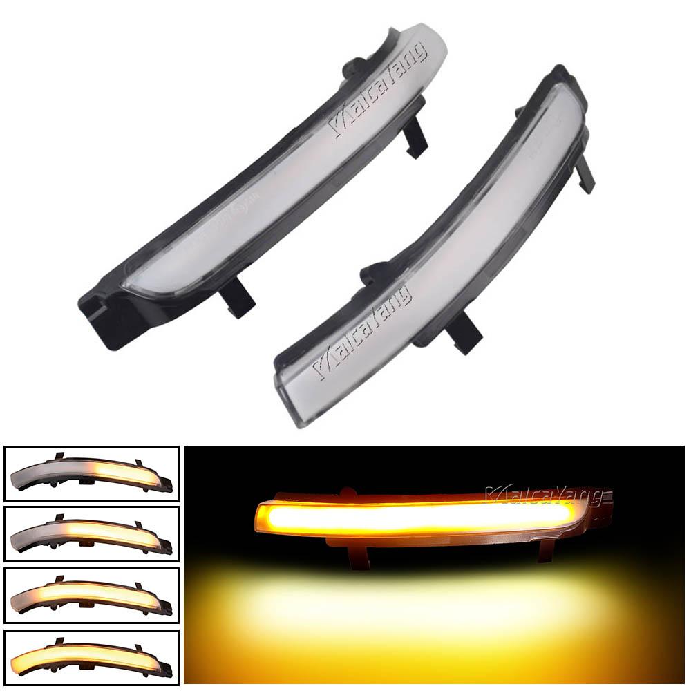 2 PCS for Skoda Octavia 2009-2013 SUPERB 2008-2014 Dynamic LED Turn Signal Blinker Mirror Flasher Light Sequential Lamp