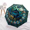 Marine Life Treasure Pattern Umbrella, Portable and Foldable Design, 8 Ribs, a Casual Accessory for Halloween, Christmas, and Birthday Gifts.