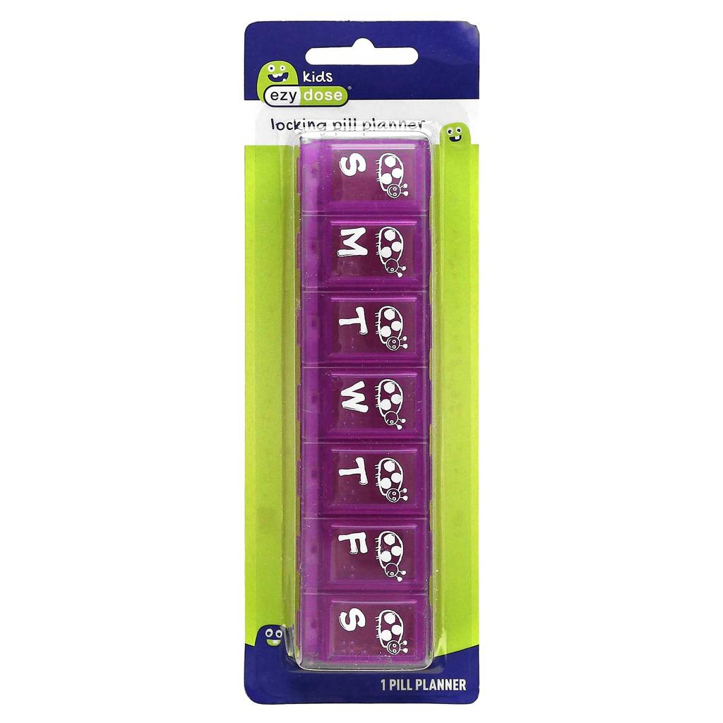 Children's, Locking Pill Planner, 1 Count
