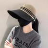 Summer New Hollow Breathable Fisherman Hat for Women, Outdoor Sun Protection, Suitable for Ponytails, Fashionable Baseball Cap, 2-pack