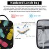Pineapple Insulated Lunch Box Cute Kids Reusable Leakproof Cooler Lunch Tote Bag for Girls Boys Women School Work Picnic Beach