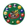 Billiard Ball Silent Wall Clock for Game Room and School Decor 12 Inch