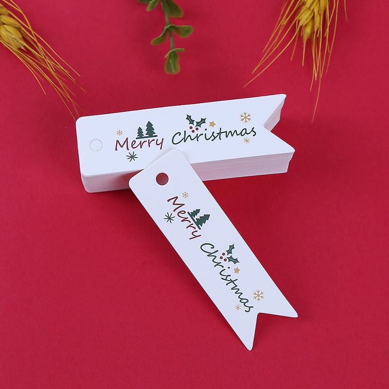 100PCS/Set Gift Tags Store Gifts Christmas Decorations Easy To Use Label Exquisite Christmas