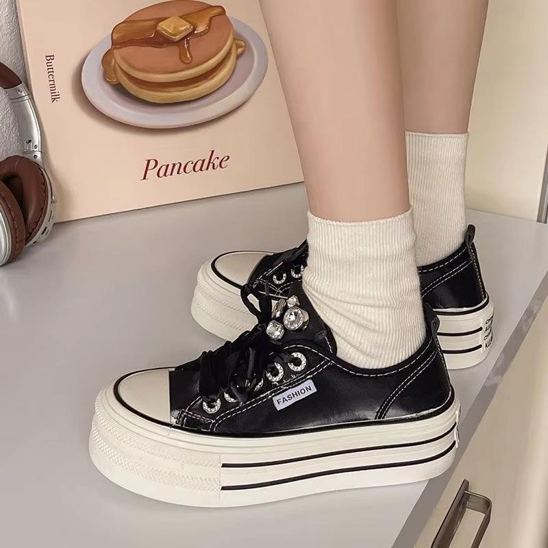 Women Shoes Woman's Canvas Shoes Spring New Versatile Soft-soled Muffin Casual  Casual Shoes for Women Sneakers Zapatos De Mujer