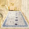 Plaid Cartoon Bedroom Bedside Carpet Light Luxury High End New Cute Carpets Girl Bedroom Children Room Thick Plush Soft Rug 