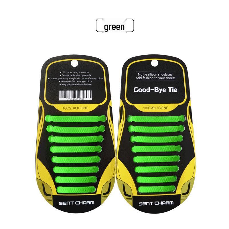Colorful No-Tie Silicone Elastic Shoelaces - I-Shaped Design for Adults & Children