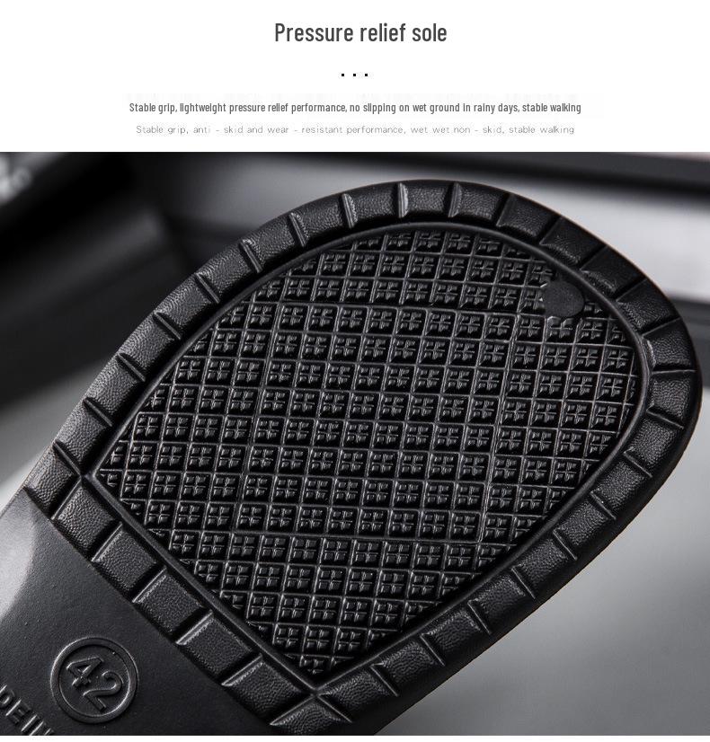 Men's Plus Size Waterproof Non-slip Chef Shoes - Slip-on Kitchen and Work Protection