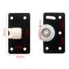 Door Rollers Sliding Door Wheel Cabinet Nylon Pulley Cupboard Caster Hanging Wheel Sliding Track For Wardrobe Furniture Hardware