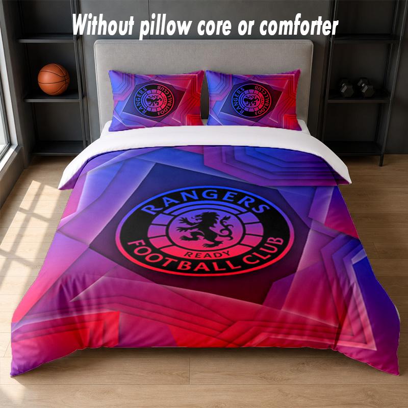Set Biancheria da Letto Design Rangers FC 1 Copripiumino + 2 Federe Morbido Traspirante Biancheria da Letto per la Casa