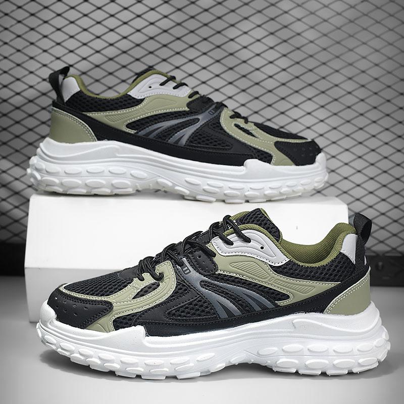 

Spring and autumn new casual sports men s shoes fashion versatile trend mesh breathable non-slip dad shoes running 44