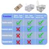 PIXESTT Humane Mouse Ideal for Catching Mice and Hamsters Friendly Small Humane Live Cages for Rats X X 1 Piece Trap, Alive, Animals, - 11.2" 5.5" 5"