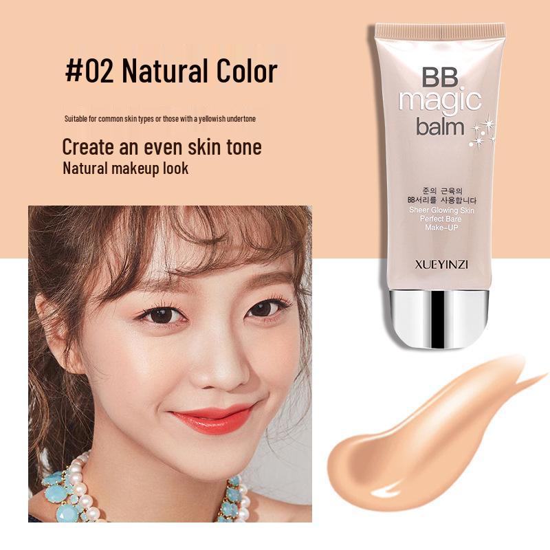 Snow Cherry Blossom Brightening BB Cream: Concealer, Moisturizing, Oil Control, Skin Tone Corrector, Long-lasting, 60ml