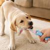 Dog Rubber Toy with Spatula and Cloth Strip Shape for Daily Chewing and Play