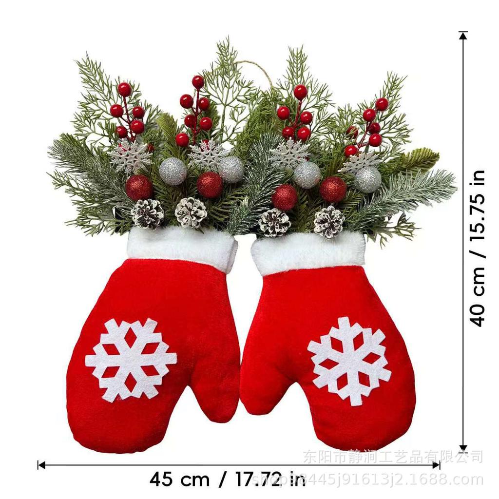 Nieuwe Twinkling Kerstkrans Twinkling Kersthandschoenen Krans Kerstkrans