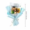 Handmade Sunflower Flowers Crochet Sunflower Dr. Bear Flower Bouquet New Animal Plush Bouquet  Gift