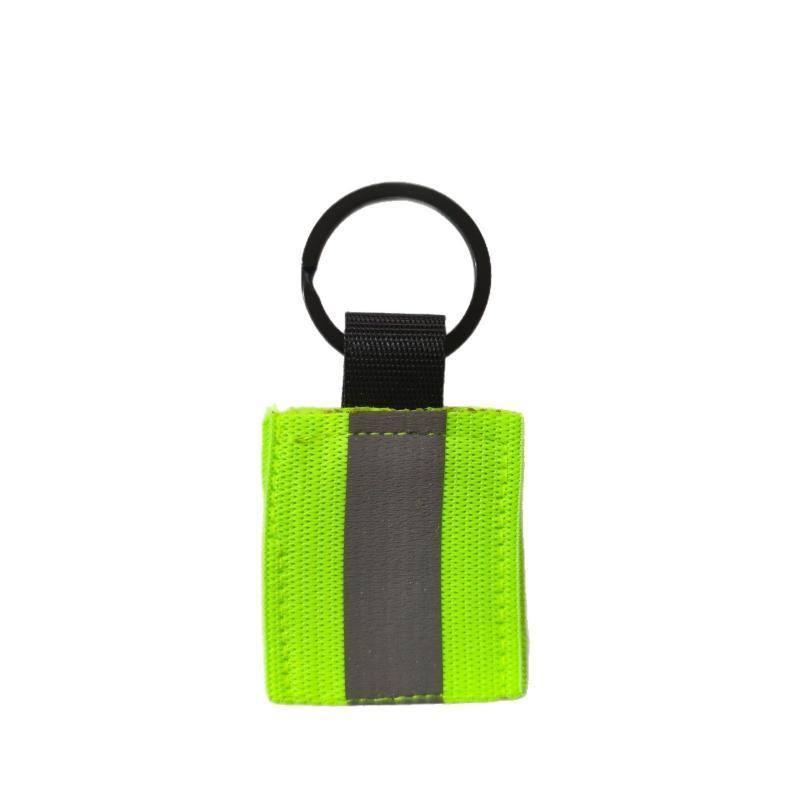 High Bright Reflective Straps 6Pcs Multifunctional Safety Reflector Keychains for Adult Night Commuting Gear