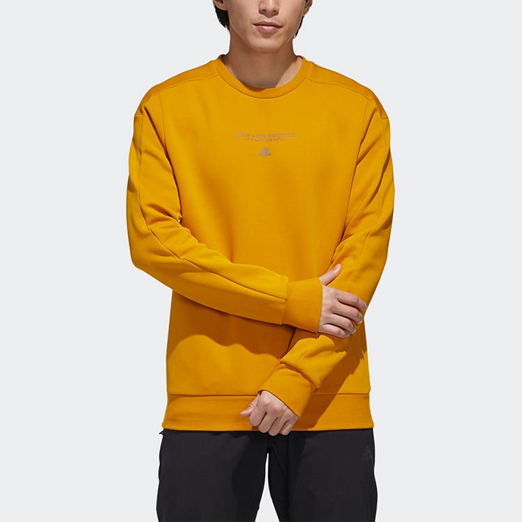 adidas Sweatshirts Men's Jade White Gold Crew Neck Moderate Regular GM4427