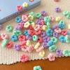 100Pcs Children Elastic Hair Bands Girls Colorful Hair Ties Ponytail Holder Rubber Bands Small Scrunchie Kids Hair Accessories