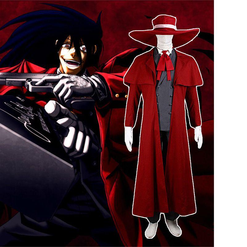 Hellsing Ultimate Alucard Cosplay Halloween Christmas Party Costume Suit Trench