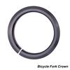 Bicycle Tapered Fork Open Crown Race Replacement Headset Base Ring for 1.5 Inch Fork 52mm 54mm Bike Headset
