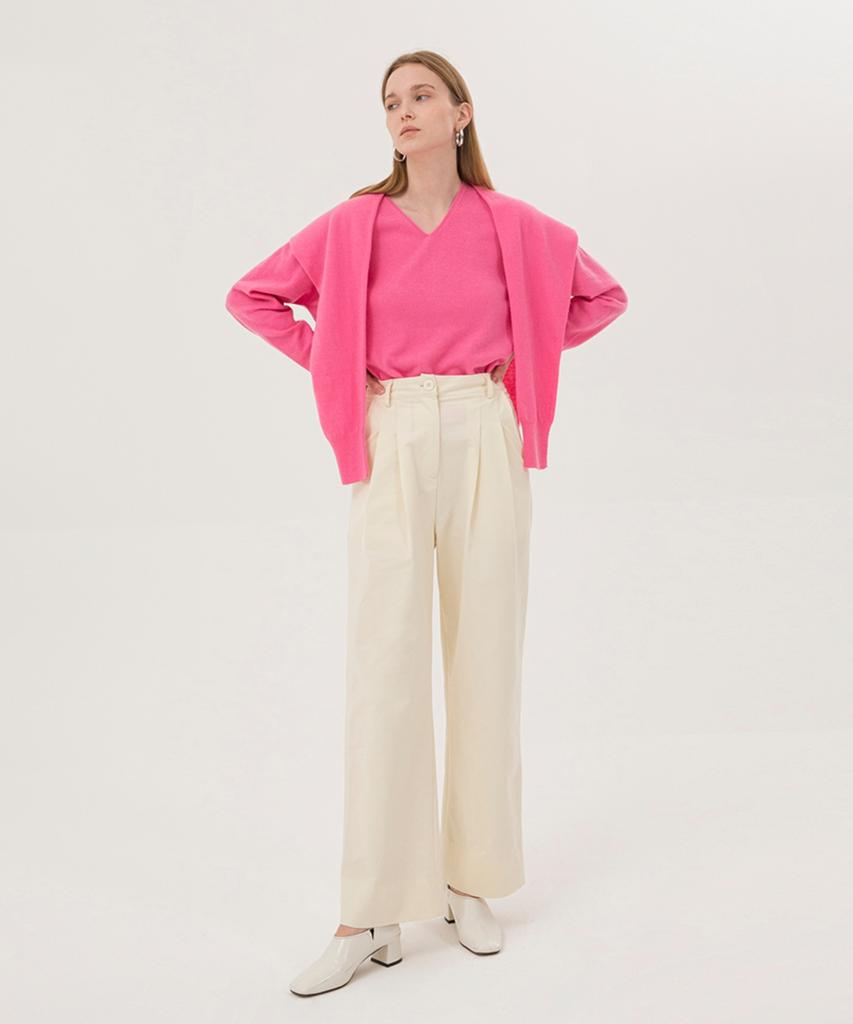 NONLOCAL Wholegarment Shawl - Pink