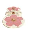 Thick, Wear-Resistant Faux Cashmere Floral Floor Mat - Ideal for Bedroom & Living Room