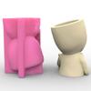 Durable Silicone Mold Silicone Casting Mould Human with Drum Shaped Silicone Craft Molds for DIY Making Resin Flowerpot