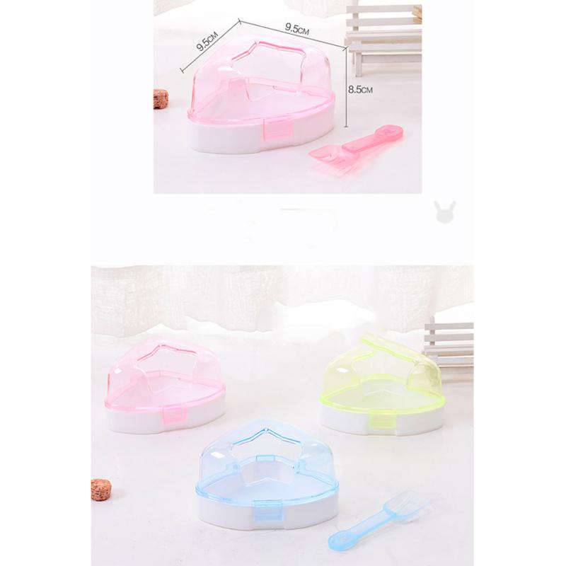 Hamster  Bathroom  Toy, Five-pointed Star Entrance Transparent Bathtub, Sand Bath Room With Sands