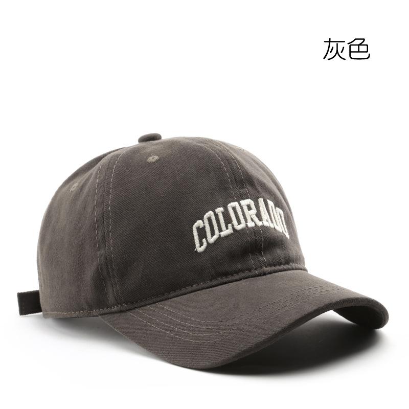 Hat Japanese fashion popular retro female alphabet embroidered cap outdoor men's sports and leisure sunshade baseball cap