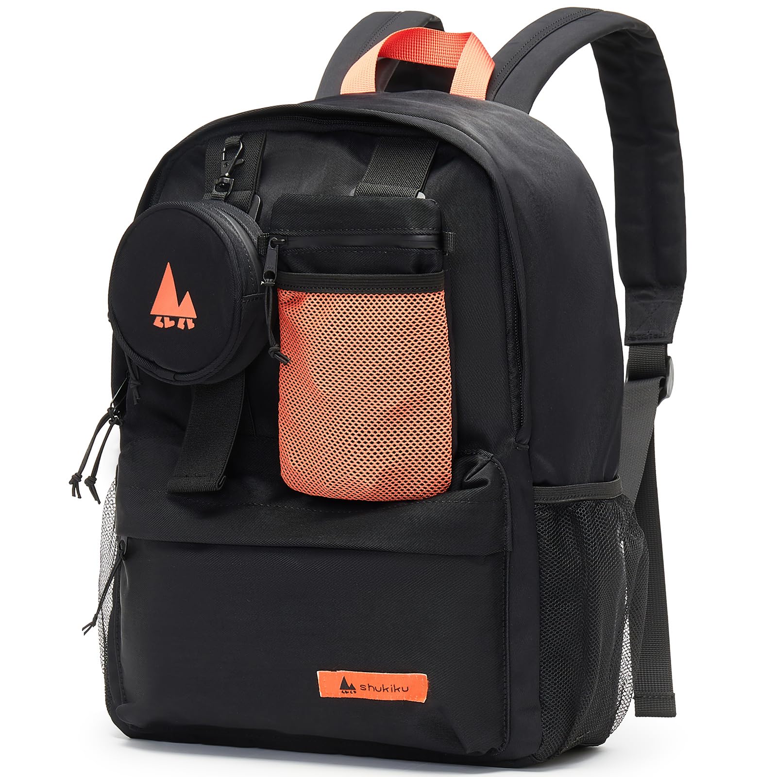

Stylish Waterproof Large Multifunctional For L Black [shukiku] Backpack, Rucksack, Fabric, Lightweight, Capacity, Pocket, School, Excursions, Travel, чорний