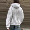 Fashion Wings Beads Sweathirts Women Oversized Hoodies Fleece Lining Sequined Casual Pullover Top Y2K Clothes Lady Outfits
