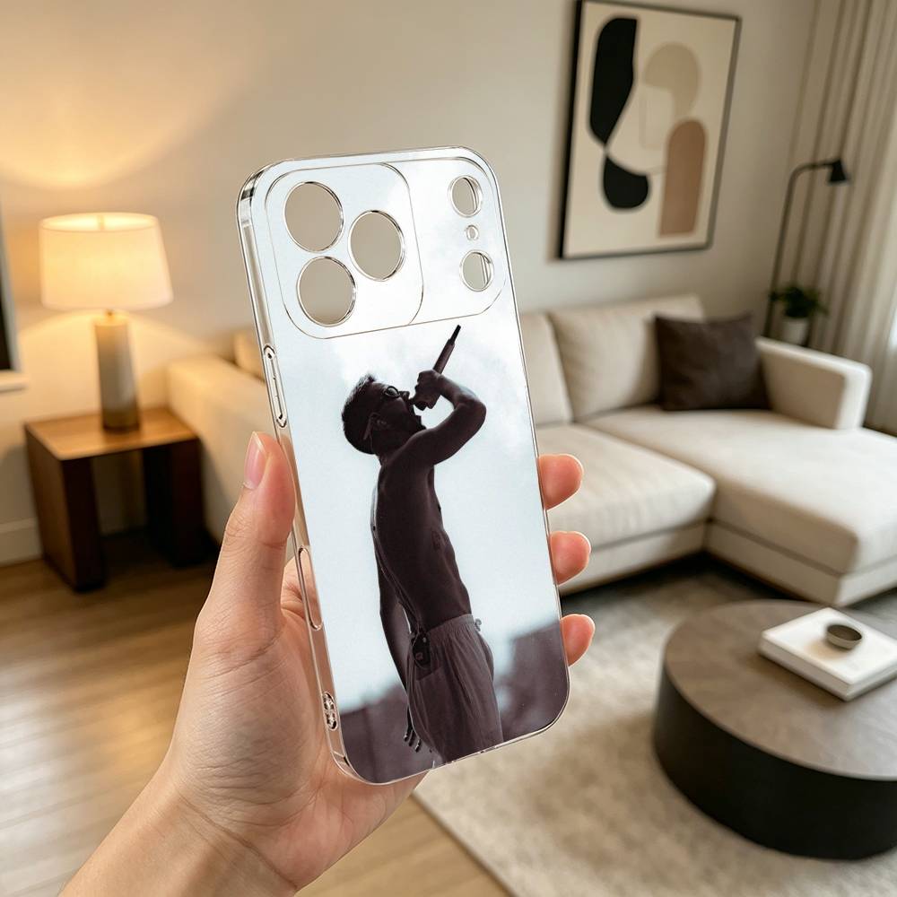 S-Singer M-MORA Phone Case Transparent Silicone Soft For iPhone 17 16 15 14 13 12 11 Mini Pro Max Plus