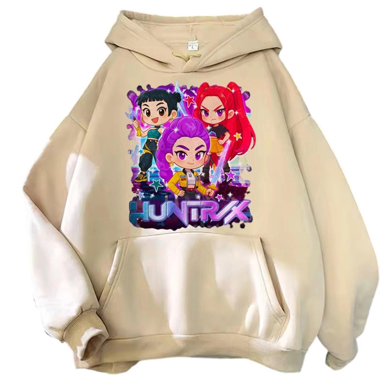 

Girls Hoodies Trendy Graphic Preppy Hooded Sweatshirts L