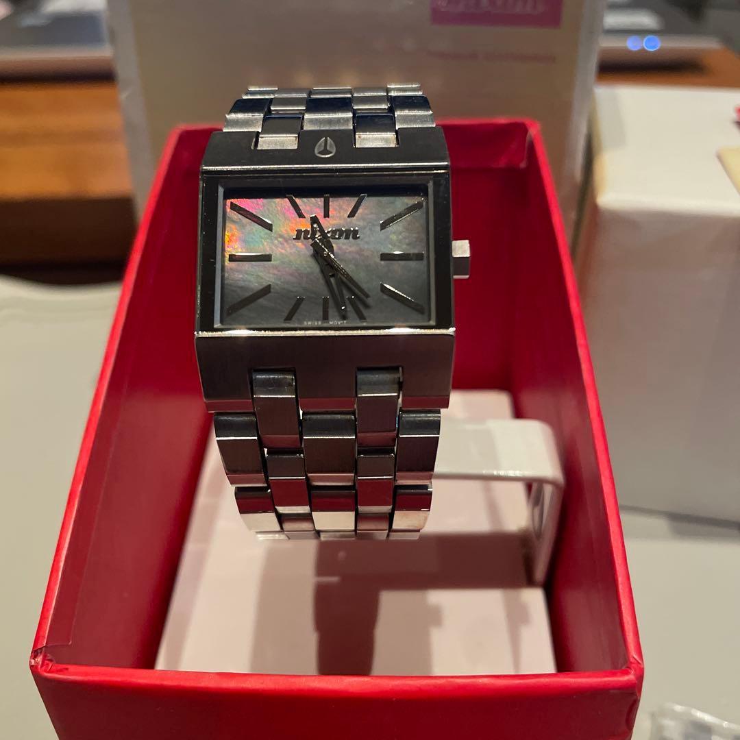 Used [Rare/Black MOP] NIXON Small Ticket Battery Out