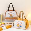 Cartoon Cute Fresh Cooler Lunch Bag For Children Aluminum Thermal Oxford Lunch Box Waterproof Nylon Portable Zipper Food Hangbag