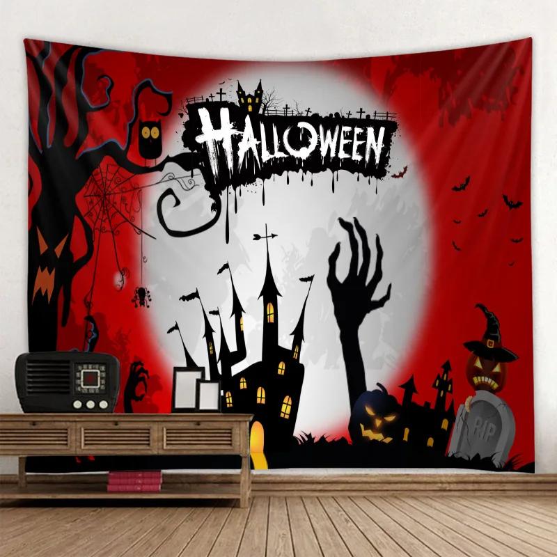 

Halloween Tapestry Home Background Wall Decoration Hanging Cloth Living Room Room Tapestry 3D Digital Printing Party Tapestry 74x94cm(29x37in)
