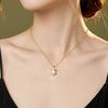S925 pure silver pearl necklace, light luxury, niche women's pendant, collarbone chain, fashionable women's high-end jewelry, daily wear jewelry gifts