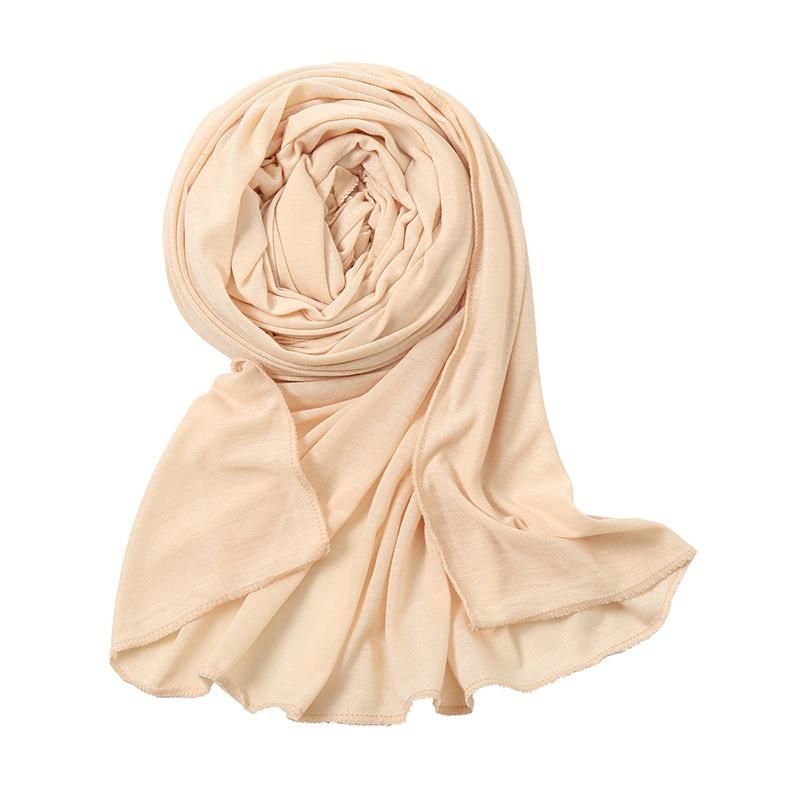 Monochrome women's sweat cloth bag head long scarf, autumn and winter high-quality windproof and sandproof scarf headscarf