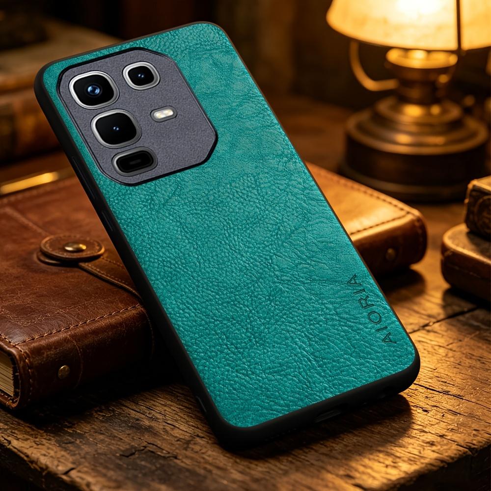 Phone Case - Solid Color Faux Leather Phone Case for Infinix Hot 70 60 50 Pro 60I Note 60 50 Pro 50X, Smart Precise Camera Hole Placement