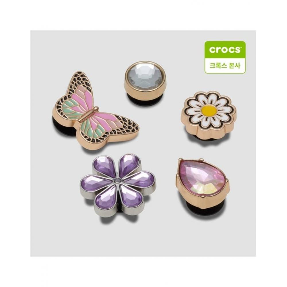 

Crocs Золотой натуральный набор из 5 подвесок Gibbitz 10013679 onefree