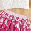 2025 Summer Girls' Butterfly Print Pleated Skirt - Fashionable Fairy Design