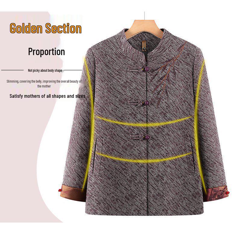 Elegante Frühlingsjacke für Frauen mittleren Alters und ältere Frauen: Omas kurzer Mantel, Perfekt für Mamas Frühlings- & Herbstgarderobe