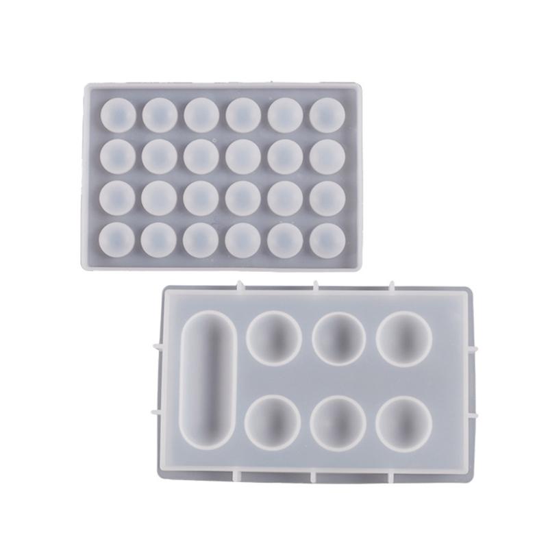 Crystal-Clear Resin Mold for Mancala Board Game Silicone Resin Molds Kit with Screw DIY Family Party Board Games Craft