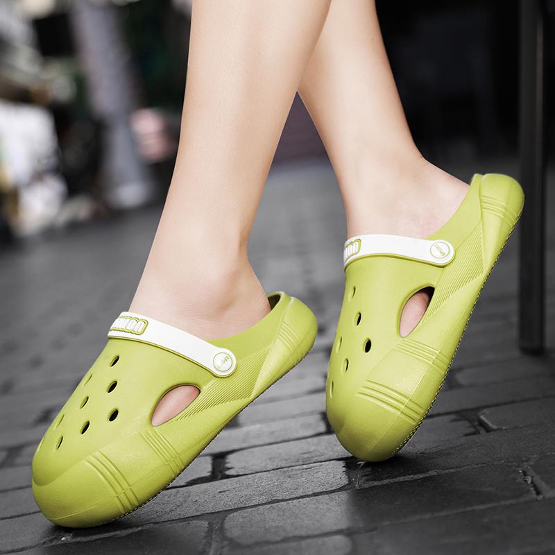 26~41 New Children Summer Fashion Beach Sandals Kids Slides Clogs Toddler Slippers Cave Hole Garden Baby Shoe EVA Sole Flip Flop