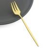 6Pcs Colorful Forks Set Tea Cake Snack Fork Dinnerware Cutlery Matte Stainless Steel Tableware Dessert Fruit Fork Silverware Set
