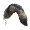 Fashion Keychain with Plush Foxes Tail Bag Pendant Women Keyring Animal Key Chain for Purse Backpack Handbag