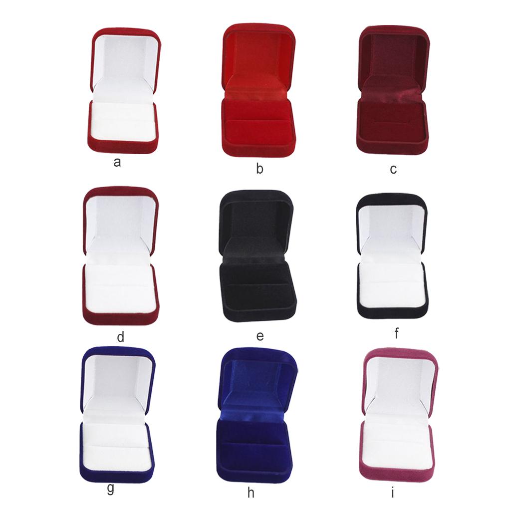 Simple Design Jewelry Display Box Ring Sleeve Clip Portable Holder Reusable Case Jewellery Container Accessories