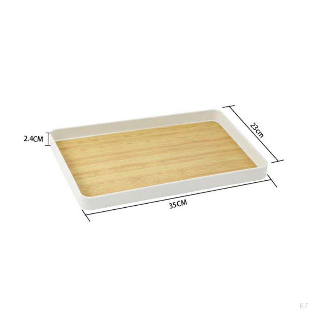 Multipurpose Serving Tray, Tea Cup Food Dish for Dining Table Party Bathroom Desktop Kitchen