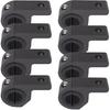 Motorcycle Aluminum Mounting Bracket Kit Tube Clamp 2Pcs 0.75" 1" 1.25" Bullbar Roof Rack Roll Cage Horizontal Bar Clamp Mounting Kit Fit For Trucks