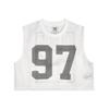 X Rosé Collaboration Outdoor Casual Sports Minimalist Trendy Layered Hollow Mesh Letter Vest Men Vests White 633804_77
